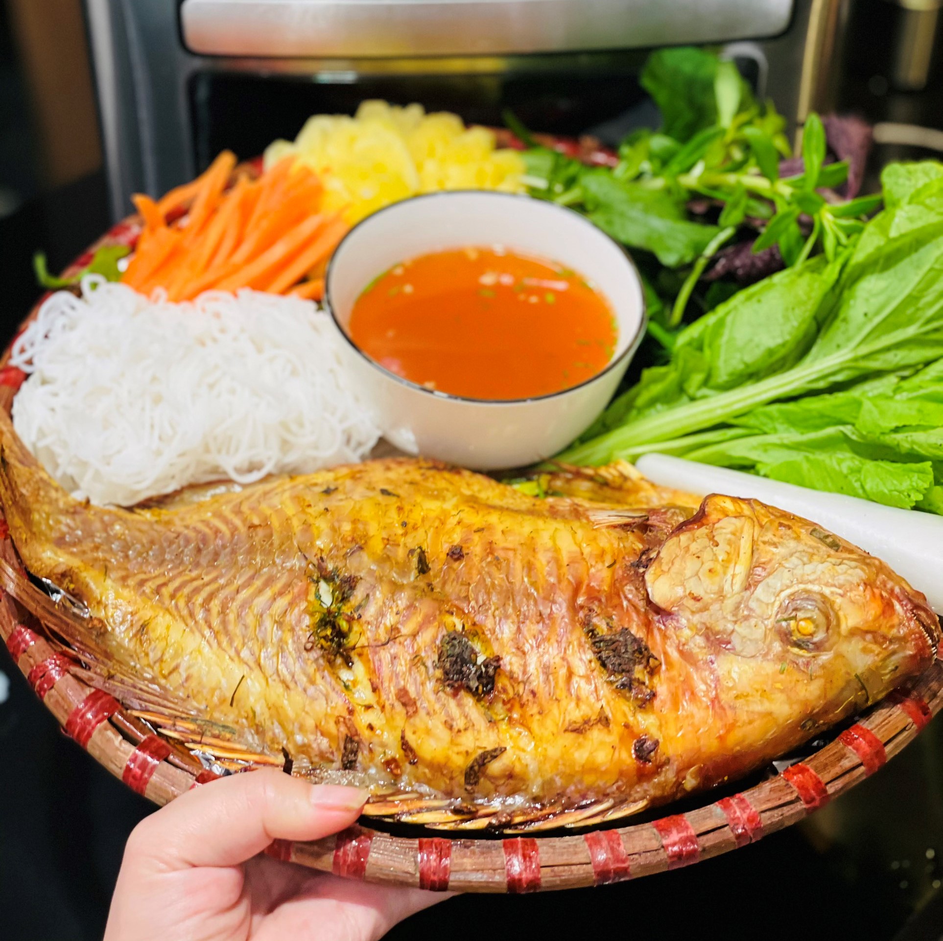 Cá nướng bằng nồi chiên không dầu