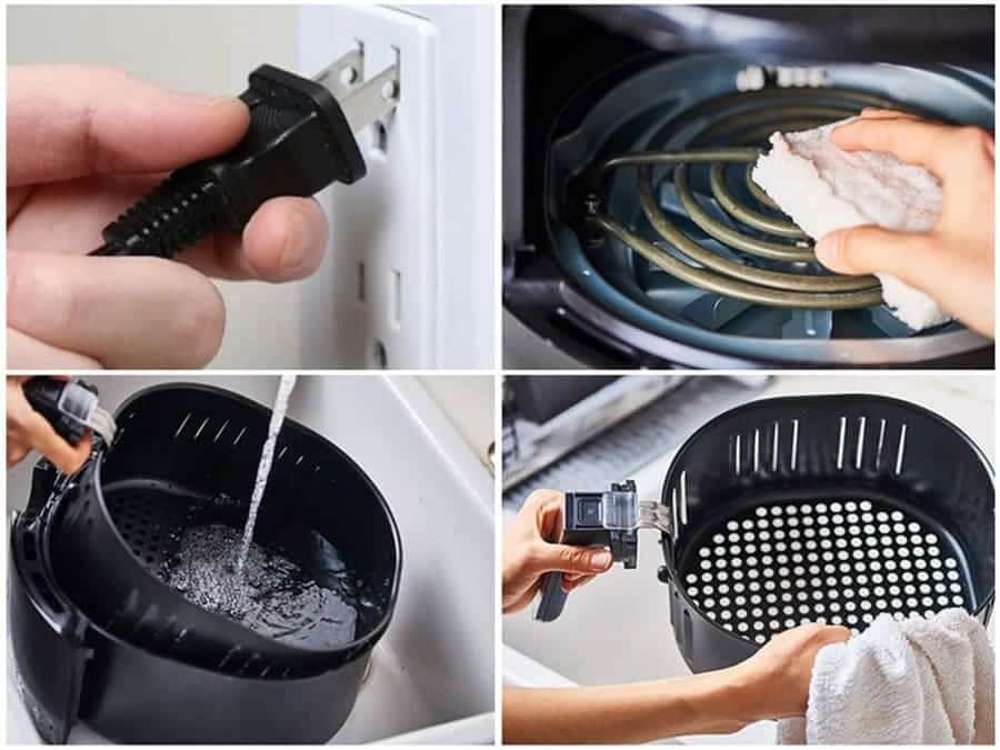 Vệ sinh nồi chiên không dầu thế nào để không mất bảo hành