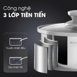 Công nghệ 3 lớp tiên tiến - Truyền nhiệt đều - giữ nhiệt tốt