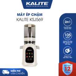 Máy ép chậm Kalite KSJ569 ép kiệt bã 99% không sinh nhiệt tích hợp làm kem