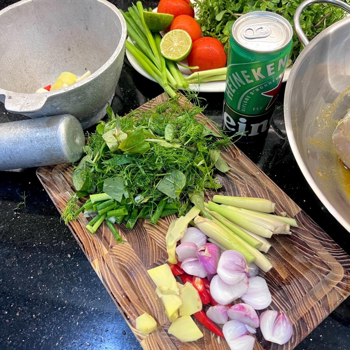 Nguyên liệu làm cá hấp bia